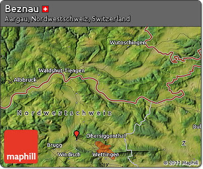 Satellite Map of Beznau
