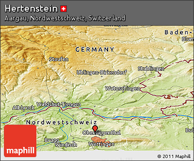Physical Panoramic Map of Hertenstein
