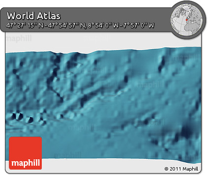 Satellite 3D Map of the Area around 47° 41' 6" N, 8° 25' 30" W