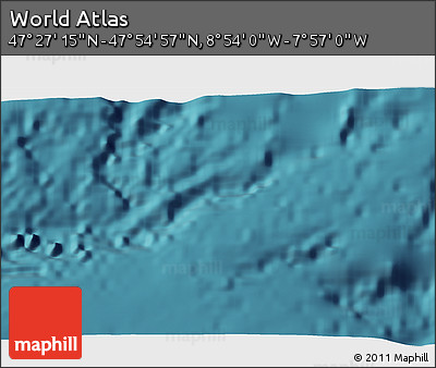 Satellite 3D Map of the Area around 47° 41' 6" N, 8° 25' 30" W