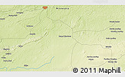 Physical 3D Map of the area around 47° 41' 6" N, 91° 43' 29" W