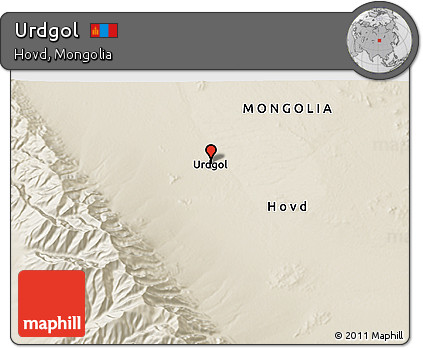 Shaded Relief 3D Map of Urdgol