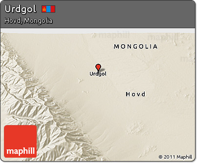 Shaded Relief 3D Map of Urdgol