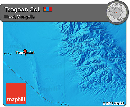 Political Map of Tsagaan Gol
