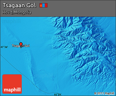 Political Map of Tsagaan Gol