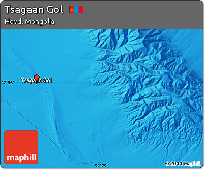 Political Map of Tsagaan Gol