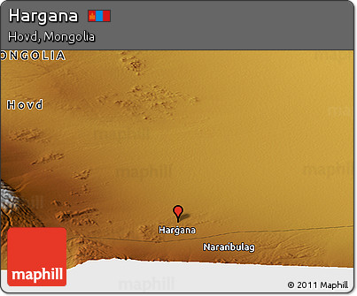 Physical Panoramic Map of Hargana