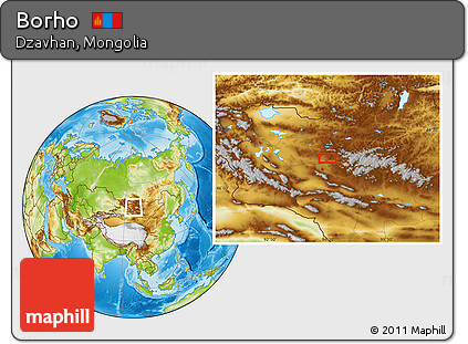 Physical Location Map of Borho