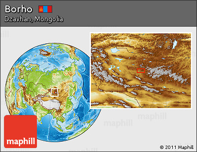Physical Location Map of Borho