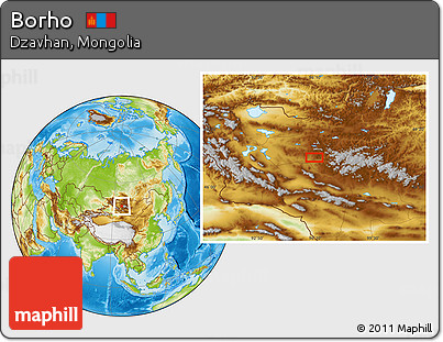 Physical Location Map of Borho