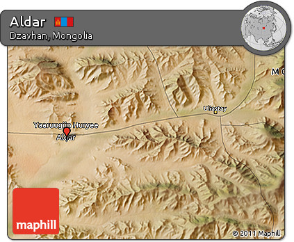 Satellite 3D Map of Aldar