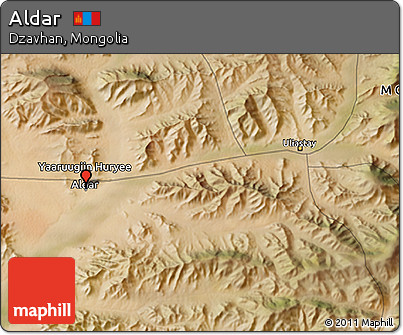 Satellite 3D Map of Aldar