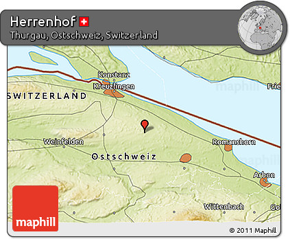 Physical 3D Map of Herrenhof