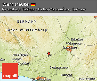 Physical 3D Map of Wernsreute