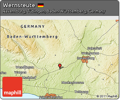 Physical 3D Map of Wernsreute