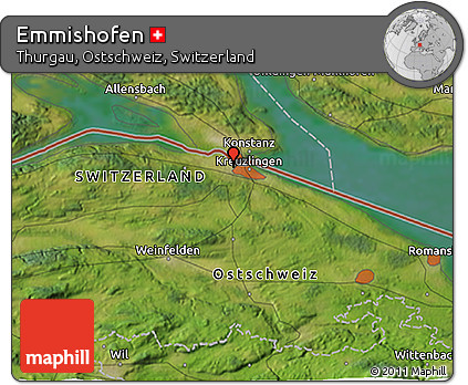 Satellite 3D Map of Emmishofen
