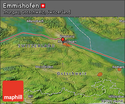 Satellite 3D Map of Emmishofen