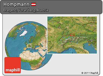Satellite Location Map of Hompmann