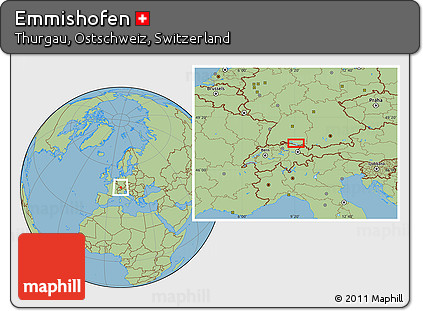 Savanna Style Location Map of Emmishofen