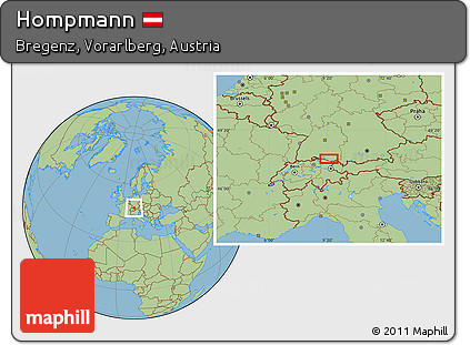 Savanna Style Location Map of Hompmann