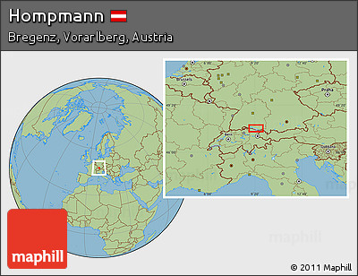 Savanna Style Location Map of Hompmann