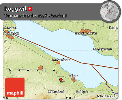 Physical Map of Roggwil