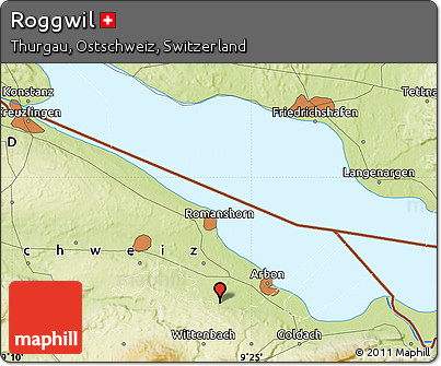 Physical Map of Roggwil
