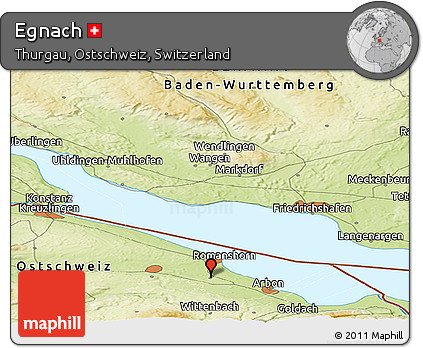 Physical Panoramic Map of Egnach