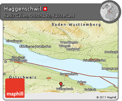 Physical Panoramic Map of Häggenschwil