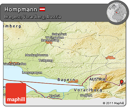 Physical Panoramic Map of Hompmann