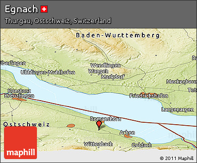 Physical Panoramic Map of Egnach