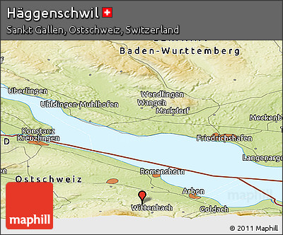 Physical Panoramic Map of Häggenschwil