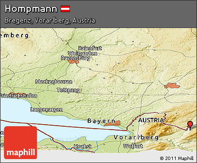 Physical Panoramic Map of Hompmann