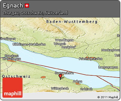 Physical Panoramic Map of Egnach