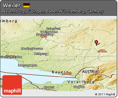Physical Panoramic Map of Weiler