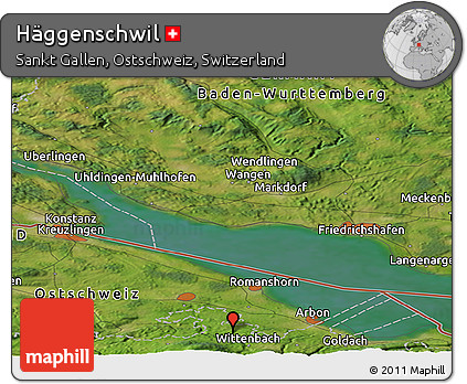 Satellite Panoramic Map of Häggenschwil