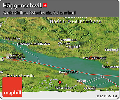Satellite Panoramic Map of Häggenschwil