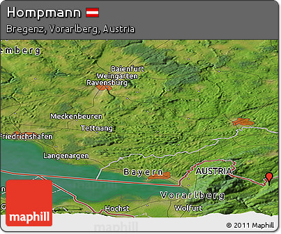 Satellite Panoramic Map of Hompmann