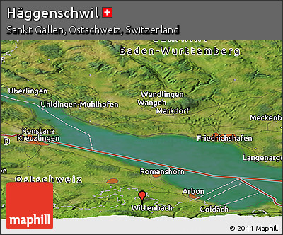 Satellite Panoramic Map of Häggenschwil