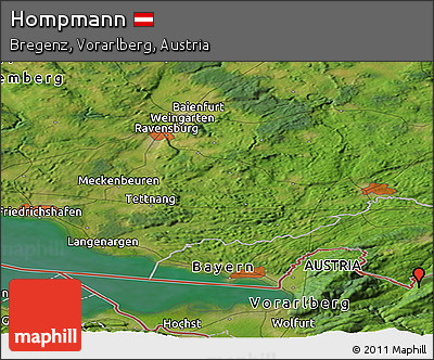 Satellite Panoramic Map of Hompmann