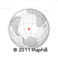 Outline Map of the Area around 47° 24' 32" S, 10° 58' 29" W, rectangular outline