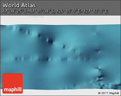 Satellite 3D Map of the Area around 47° 24' 32" S, 126° 43' 29" E