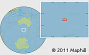 Savanna Style Location Map of the area around 47° 24' 32" S, 130° 7' 30" E