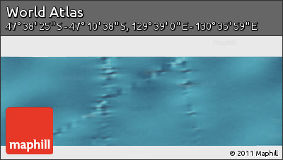 Satellite Panoramic Map of the Area around 47° 24' 32" S, 130° 7' 30" E