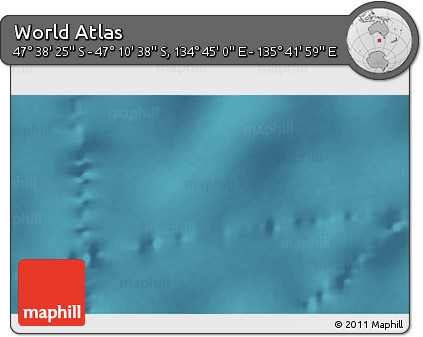 Satellite 3D Map of the Area around 47° 24' 32" S, 135° 13' 29" E
