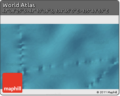 Satellite 3D Map of the Area around 47° 24' 32" S, 135° 13' 29" E