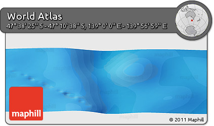 Political Panoramic Map of the Area around 47° 24' 32" S, 139° 28' 29" E