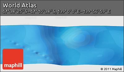 Political Panoramic Map of the Area around 47° 24' 32" S, 139° 28' 29" E