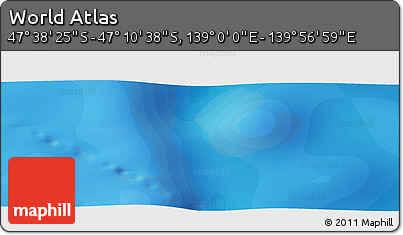 Political Panoramic Map of the Area around 47° 24' 32" S, 139° 28' 29" E