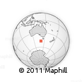 Outline Map of the Area around 47° 24' 32" S, 140° 19' 29" E, rectangular outline